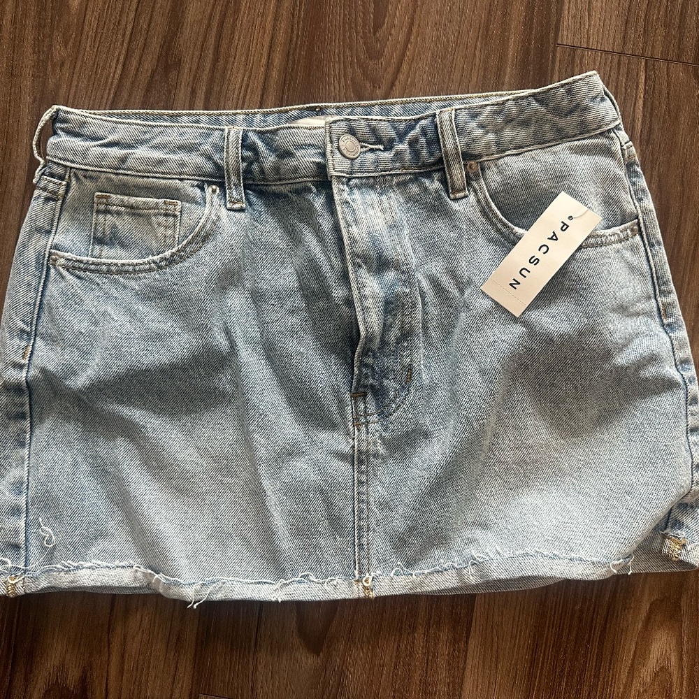 Pacsun Light Denim Mini Skirt